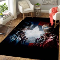 Civil War Marvel Bedroom Rug  Custom Size And Printing