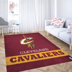 Cleveland Cavaliers Red Living Room Modern Carpet Rug