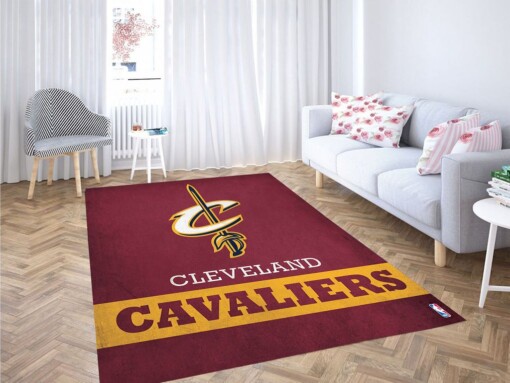 Cleveland Cavaliers Red Living Room Modern Carpet Rug