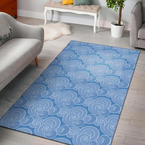 Cloud Pattern Print Area Limited Edition Rug