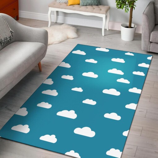 Cloud Print Pattern Area Limited Edition Rug