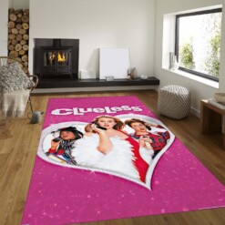 Clueless Pink Rug  Custom Size And Printing