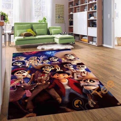 Coco Character Disney Pixar Miguel Rivera Imelda Living Room Bedroom Gift For Lover Rug