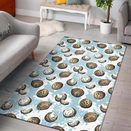 Coconut Pattern Print Design Limited Edition Rug