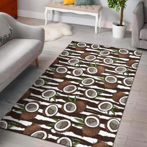 Coconut Pattern Print Design Limited Edition Rug