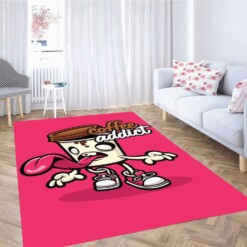 Coffe Cartoon Wallpaper Carpet Rug