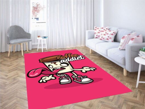 Coffe Cartoon Wallpaper Carpet Rug