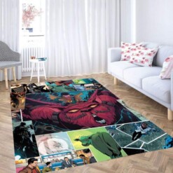 Collage Art Comic Dc Carpet Rug