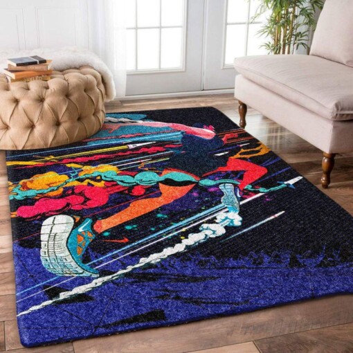 Color Running Rectangle Limited Edition Rug