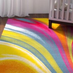 Colored Curved Limited Edition Rug