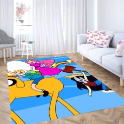 Colorful Adventure Time Living Room Modern Carpet Rug