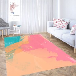 Colorful Aesthetic Brush Carpet Rug