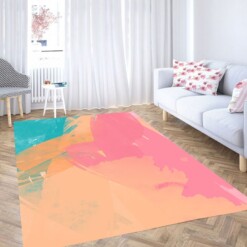 Colorful Aesthetic Brush Living Room Modern Carpet Rug