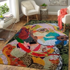 Colorful Dog Area Rug