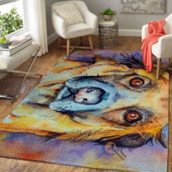 Colorful Dog Area Rug