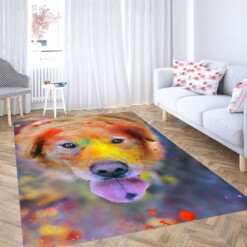 Colorful Dog Carpet Rug