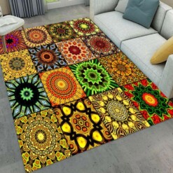 Colorful Mandala Rectangle Limited Edition Rug