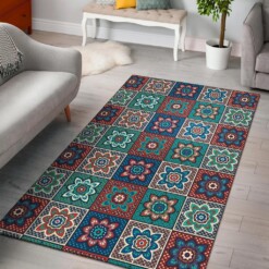 Colorful Mosaic Print Pattern Area Limited Edition Rug