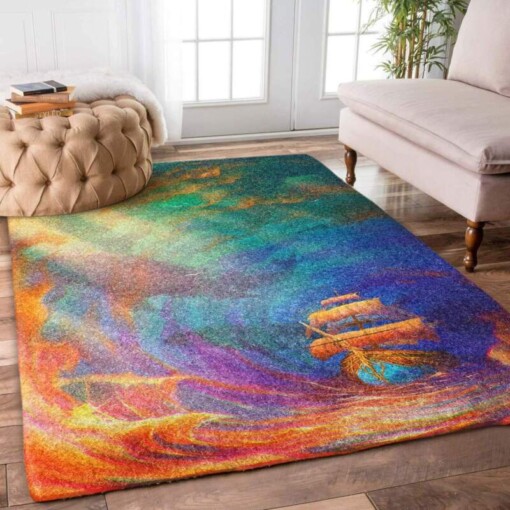 Colorful Ship Limited Edition Rug