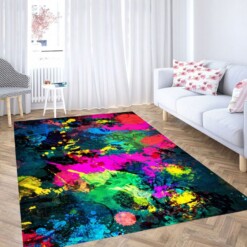 Colorful Spark Living Room Modern Carpet Rug