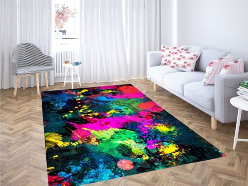 Colorful Spark Living Room Modern Carpet Rug