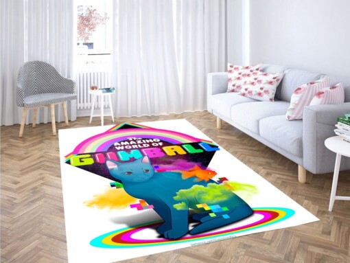 Colorful The Amazing World Of Gimball Living Room Modern Carpet Rug
