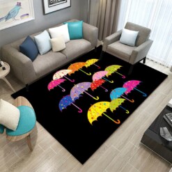 Colorful Umbrella Limited Edition Rug