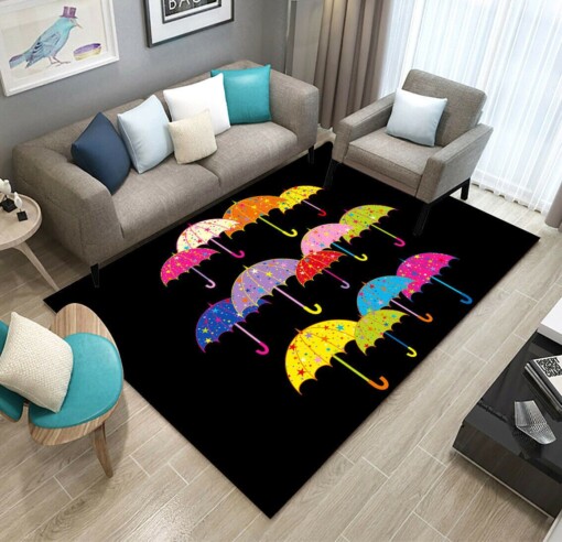 Colorful Umbrella Limited Edition Rug