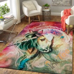 Colorful Unicorn Area Rug