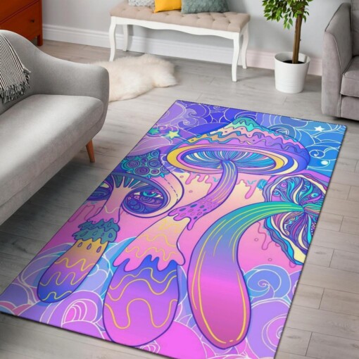 Colours Mushroom Art Area Rug