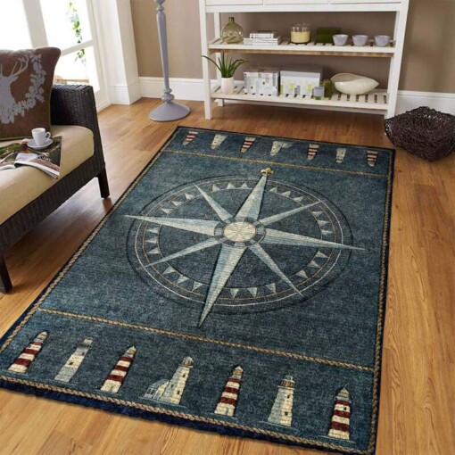 Compass Lighthouse Limited Edition Rug