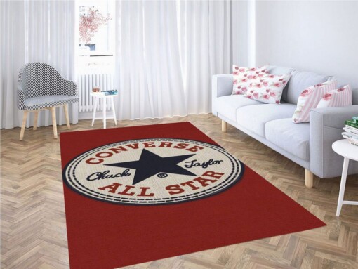 Converse All Star Logo Living Room Modern Carpet Rug