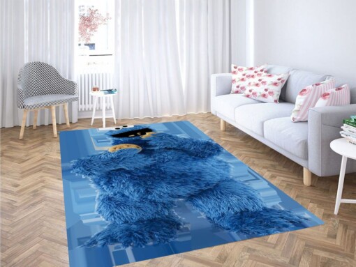 Cookie Monster Wallpaper Living Room Modern Carpet Rug