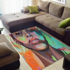 Cool African American Pretty Art Black Queen Style Carpet Themed Home Rug