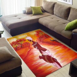 Cool African American Pretty Themed Girl Carpet Inspired Living Room Rug