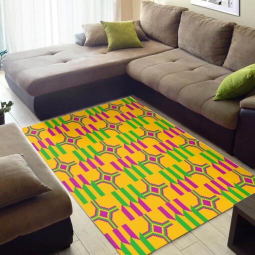 Cool African American Retro Black History Month Afrocentric Pattern Art Design Floor Carpet Themed Home Rug