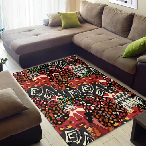 Cool African Style Holiday Afro American Afrocentric Art Themed Carpet Rug