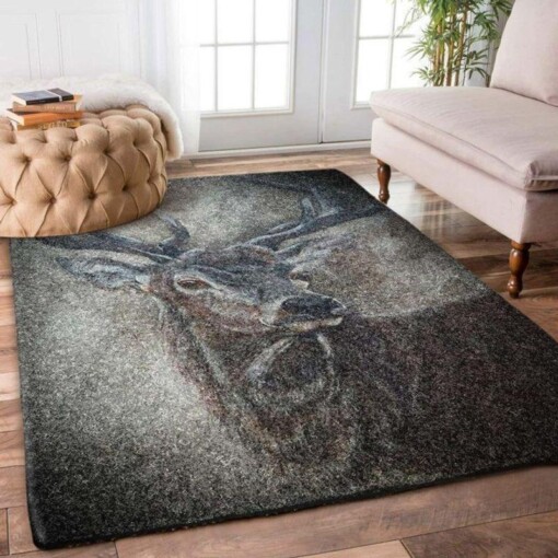 Cool Deer Rectangle Rug