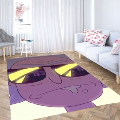 Cool Rick And Morty Living Room Modern Carpet Rug