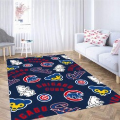 Cooperstown Chicago Cubs Cotton Fabric Carpet Rug