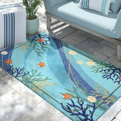Coral And Star Fish Limited Edition Rug