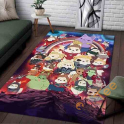 Corgi Avengers Area Rug