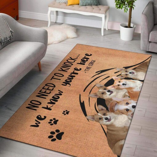 Corgi No Need To Knock Limited Edition Rug