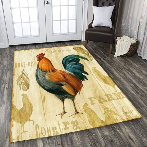 Country Chicken Rectangle Limited Edition Rug