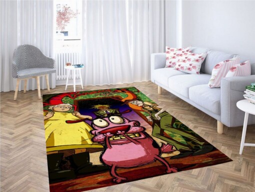 Courage The Cowardly Dog Socks Living Room Modern Carpet Rug