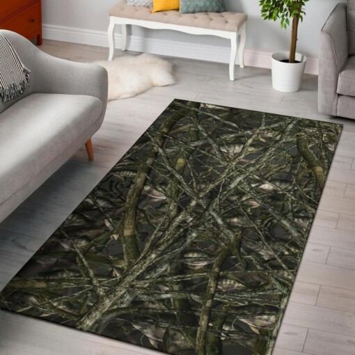 Crappie Fish Camo Bush Area Limited Edition Rug