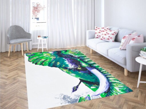 Crayon Elephant Living Room Modern Carpet Rug