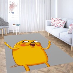 Crazy Face Jack Adventure Time Living Room Modern Carpet Rug