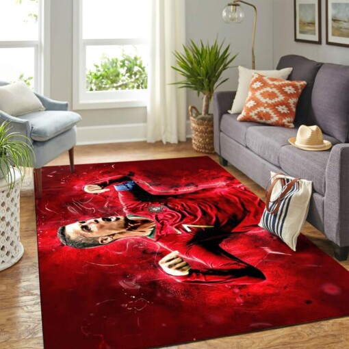 Cristiano Ronaldo Seleccion De Portugal Carpet Floor Area Rug