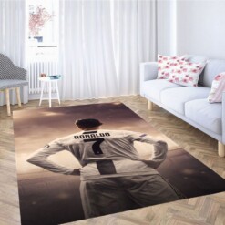 Cristiano Ronaldo Wallpaper Juventus Living Room Modern Carpet Rug